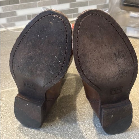 Frye Melissa Scrunch Short Boot Cognac Size 6.5 Retail $368 - Picture 6 of 7